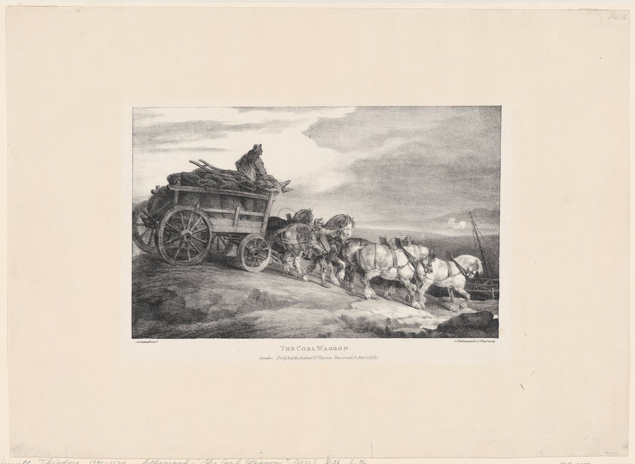 Le wagon à charbon - Theodore Gericault