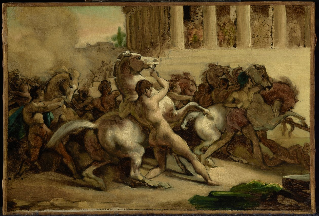 La course des chevaux sans cavalier - Theodore Gericault