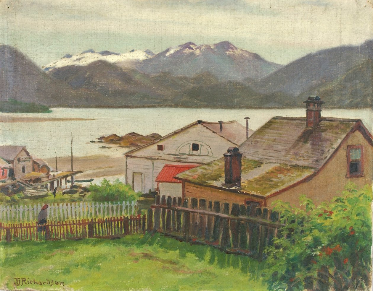 Dans le vieux quartier, Sitka, 1900 - Theodore J. Richardson