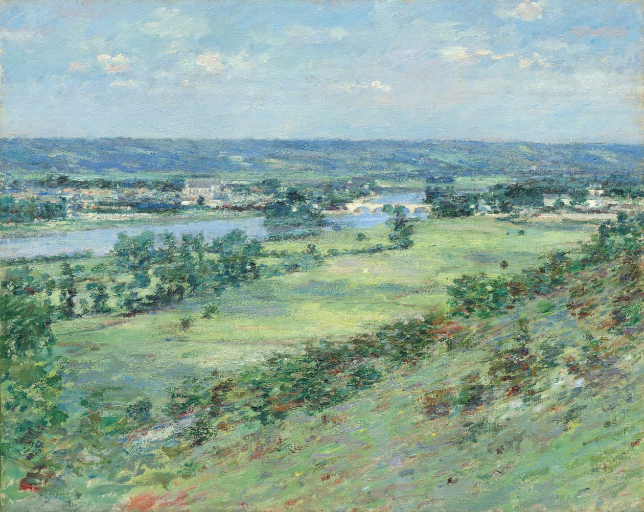 La Vallée de la Seine, depuis les collines de Giverny - Theodore Robinson