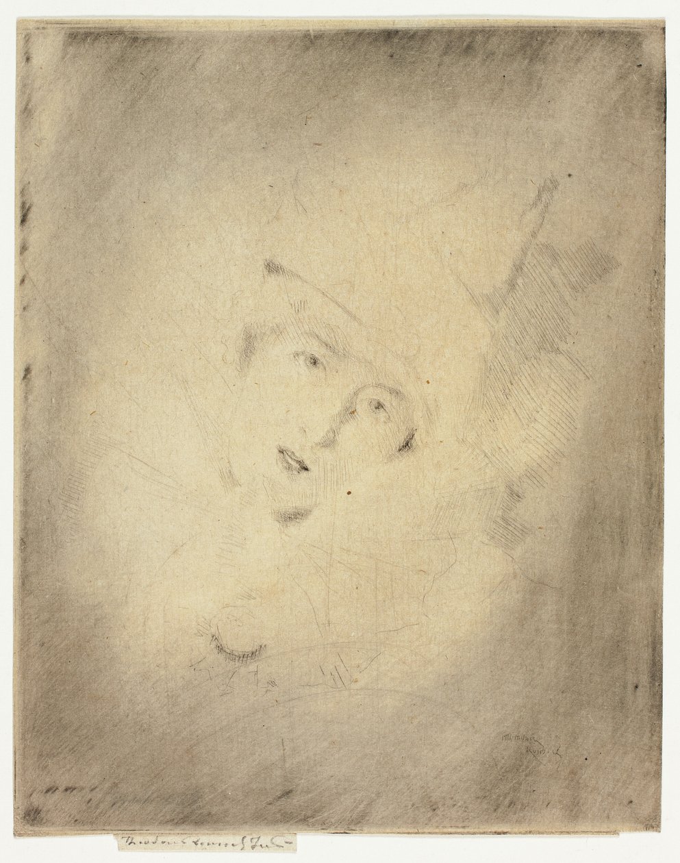 Pierrot, Portrait de la Dame A. C. - Theodore Roussel