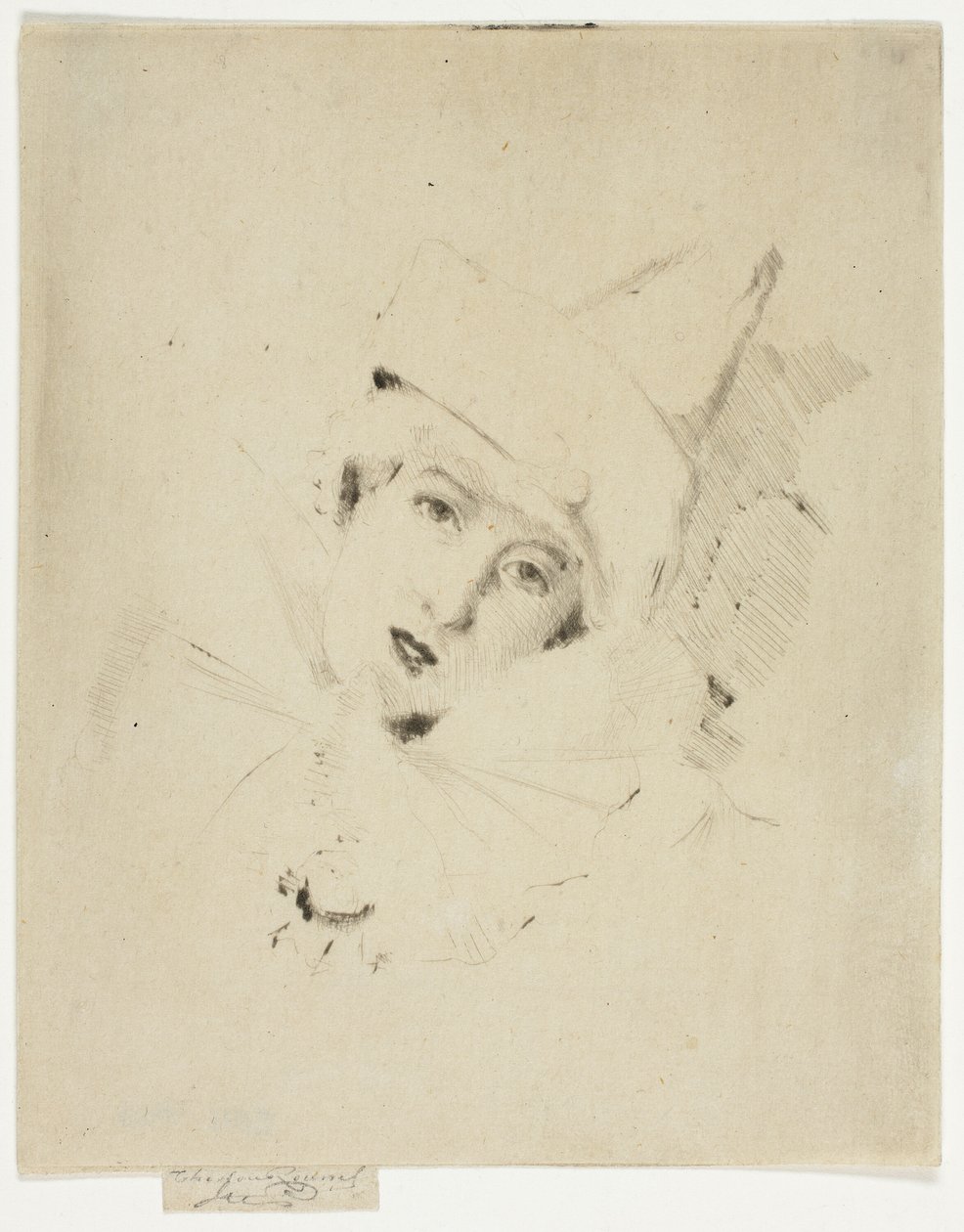 Pierrot, Portrait de Madame A. C. - Theodore Roussel