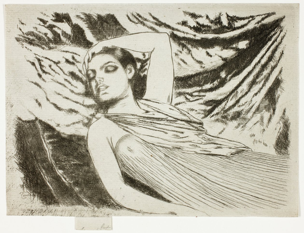 Le Modèle endormi ou Le Dormeur - Theodore Roussel