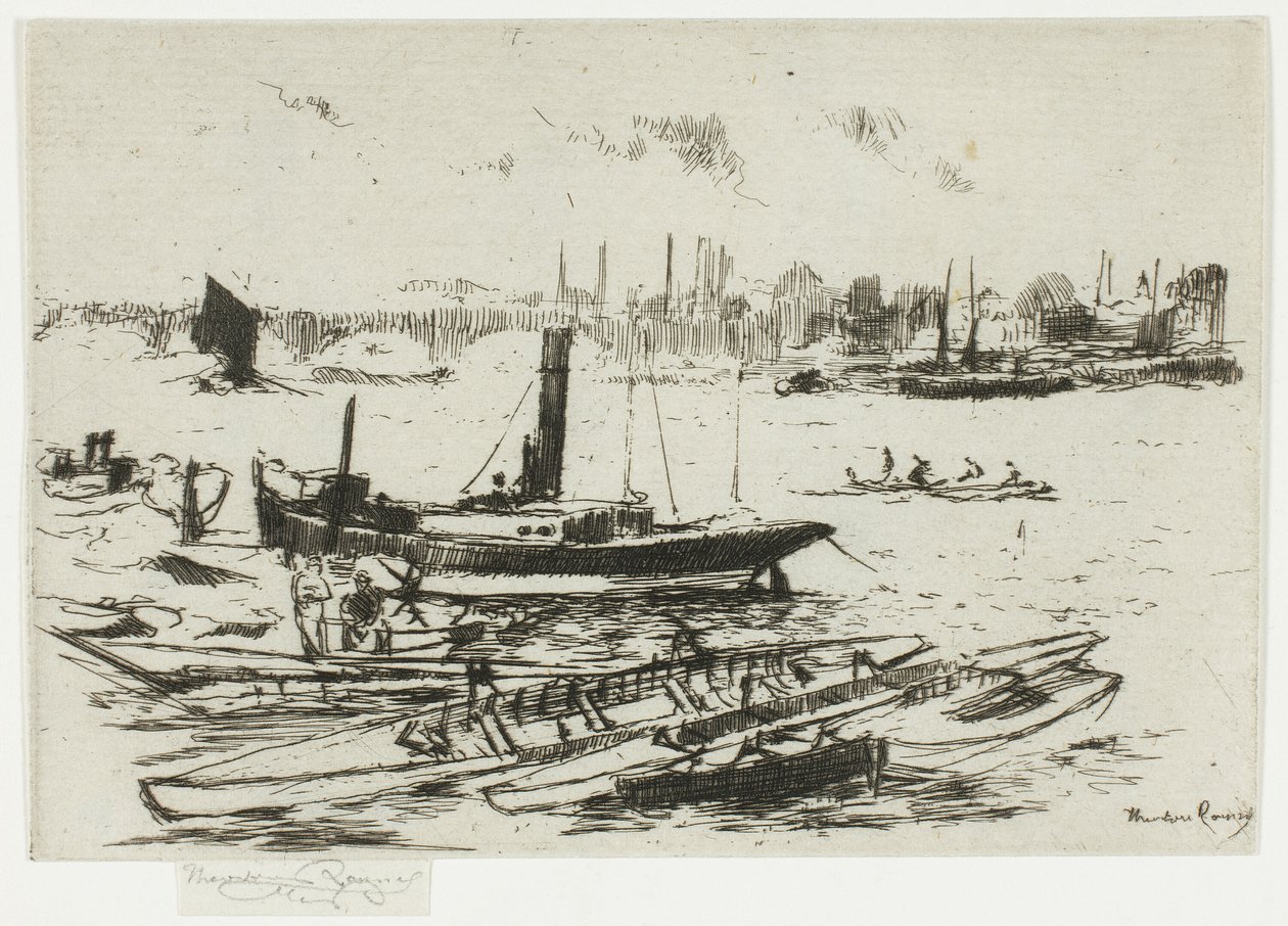 Le bateau à vapeur, Chelsea Embankment - Theodore Roussel