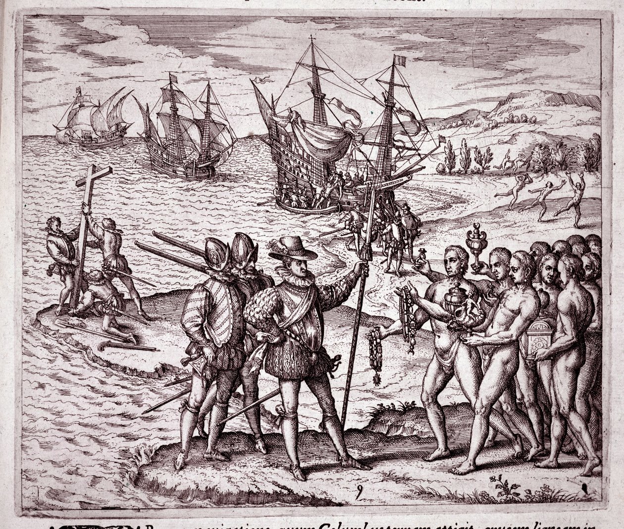Arrivée de Christophe Colomb sur l