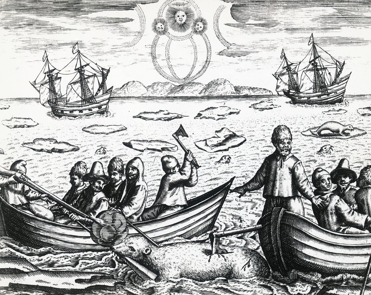 Aurore boréale et chasse à l