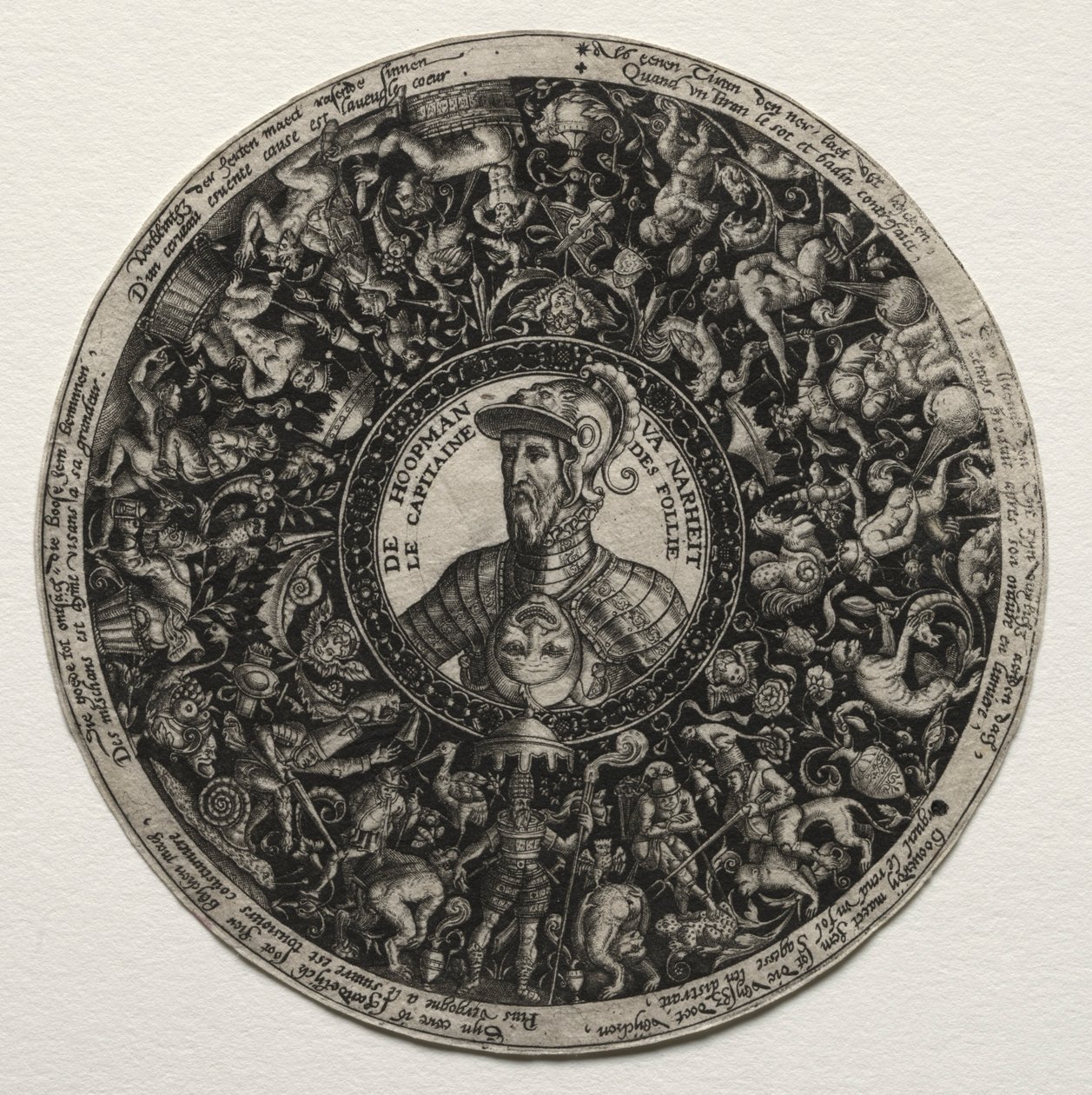Conception pour un plat avec médaillons, vers 1558 - Theodore de Bry