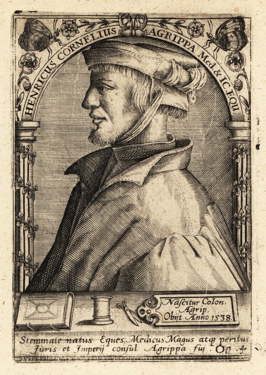 Heinrich Cornelius Agrippa von Nettesheim, polymathe allemand - Theodore de Bry