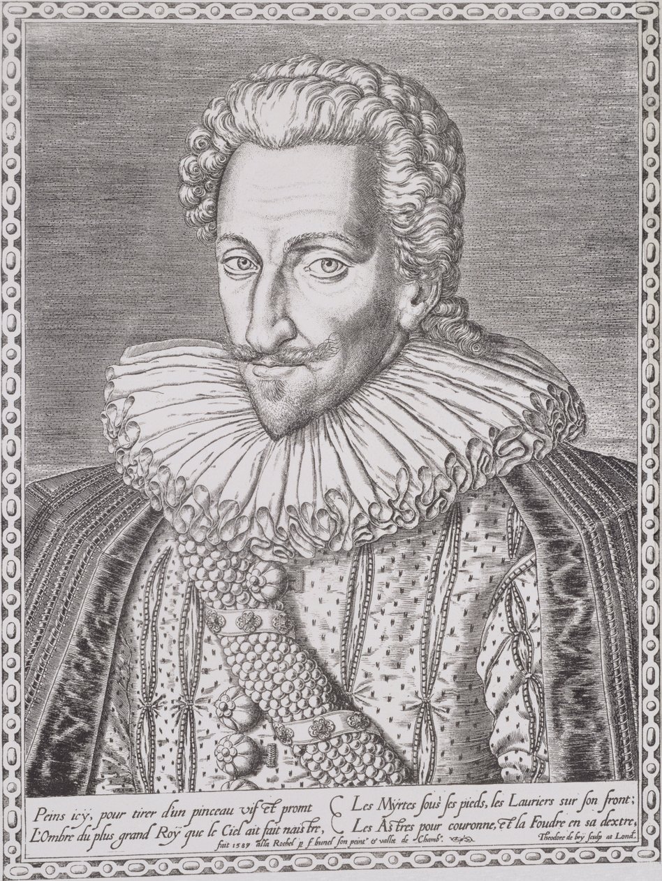 Henri IV (1553-1610) en tant que Roi de Navarre, 1589 - Theodore de Bry