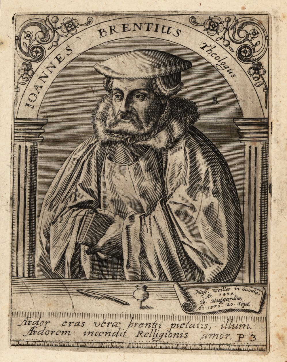 Johann Brenz - Theodore de Bry