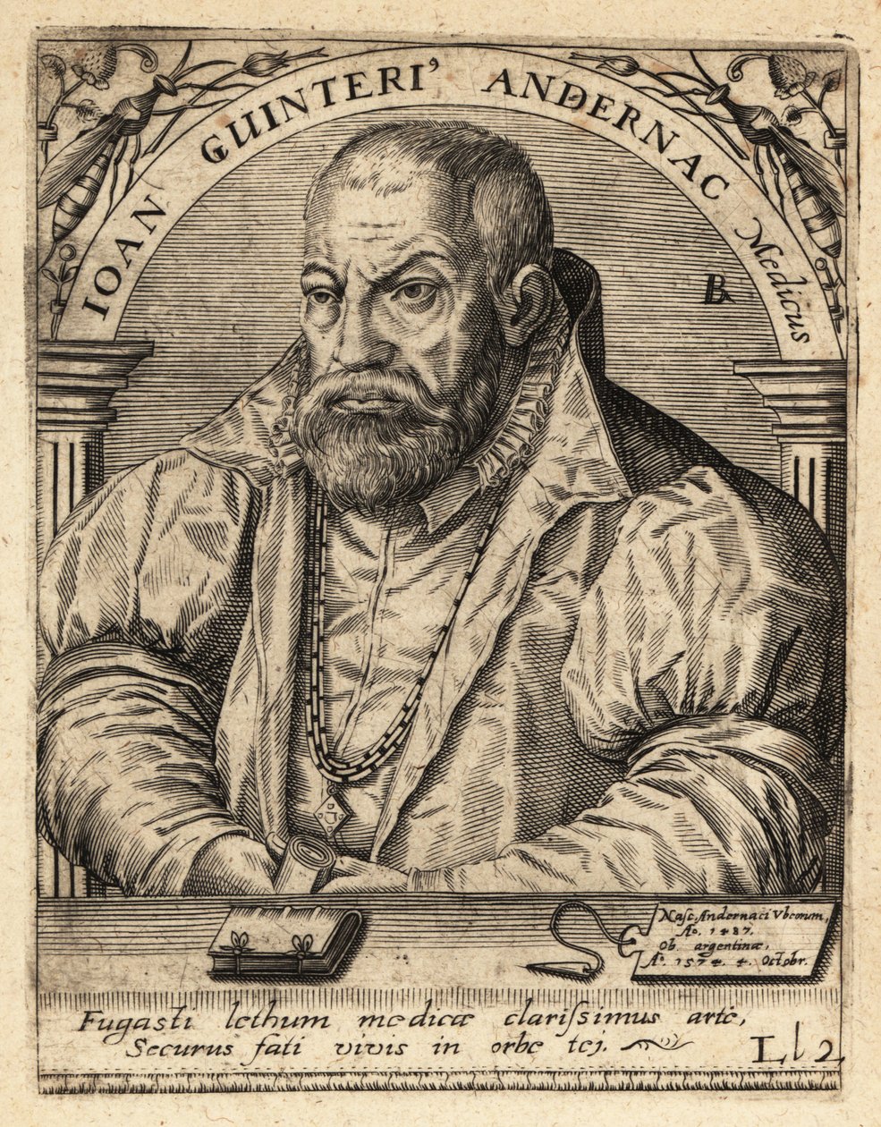 Johann Winter von Andernach, médecin allemand - Theodore de Bry