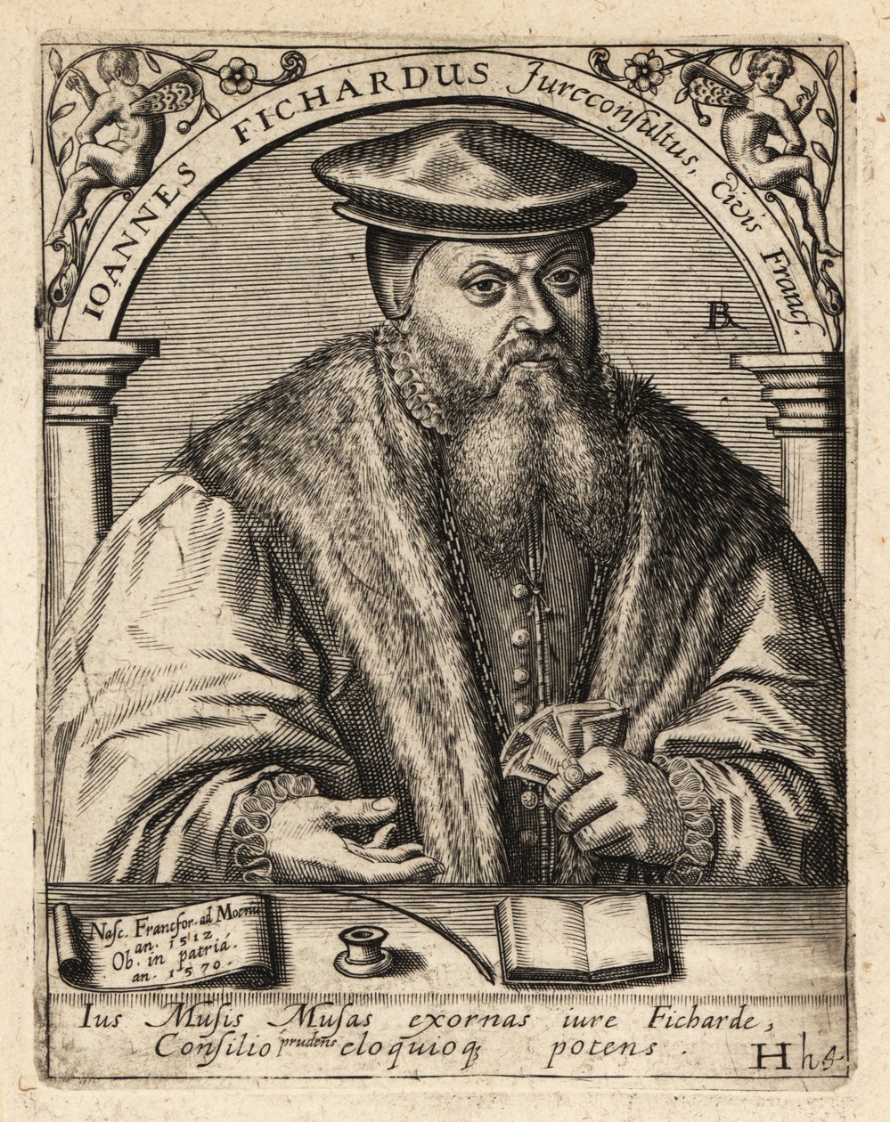 Johann von Fichard, juriste allemand - Theodore de Bry