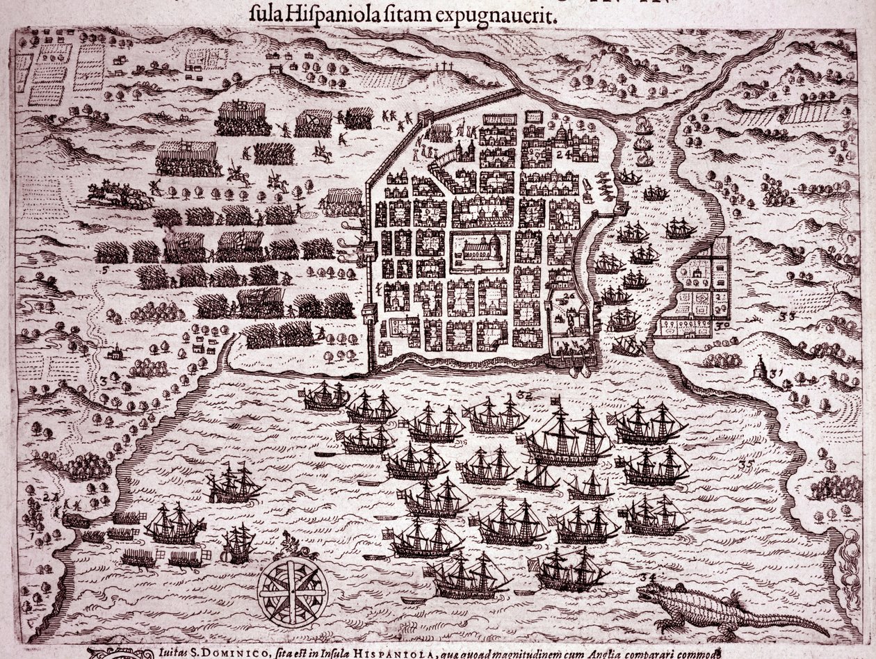 La flotte de Francis Drake occupe l