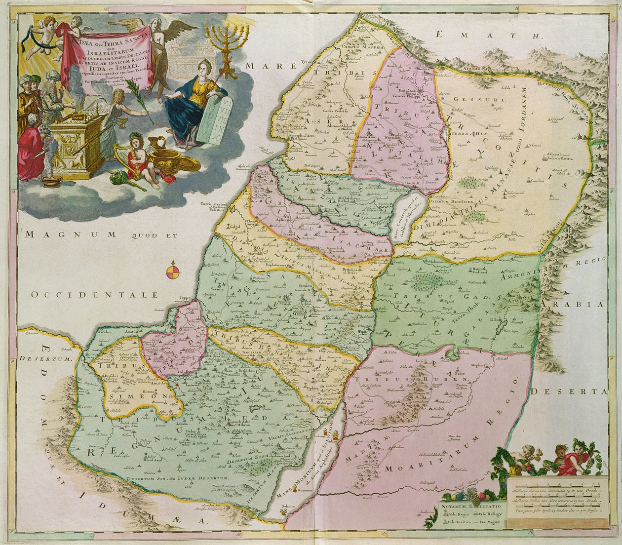Carte de la Terre Sainte - Theodorus Danckerts