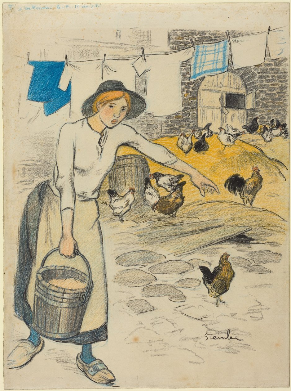 Fille de Ferme - Théophile Alexandre Steinlen