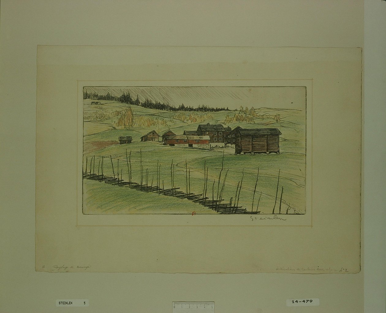 [Paysage de Norvège] - Théophile Alexandre Steinlen