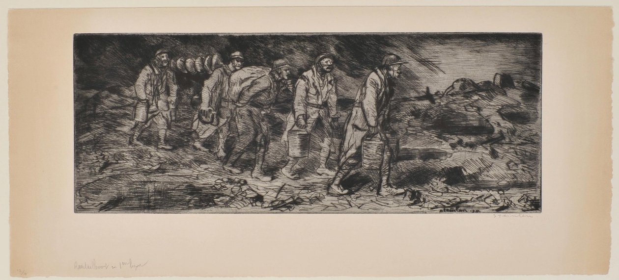 Ravitaillement en première ligne - Théophile Alexandre Steinlen