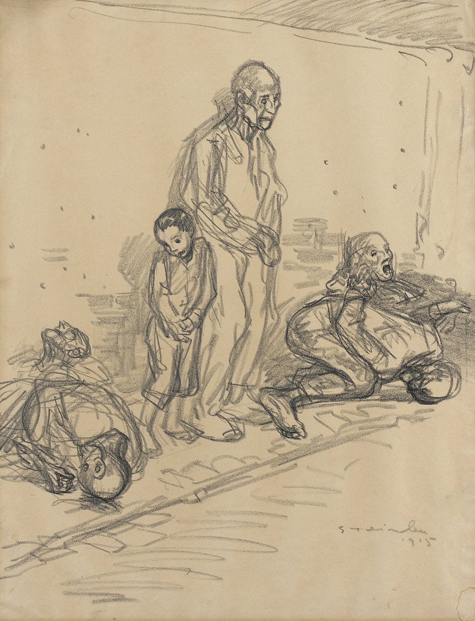 Les otages - Théophile Alexandre Steinlen