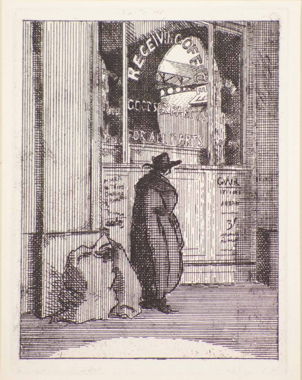 Bureau des colis, 20e siècle - Therese Lessore
