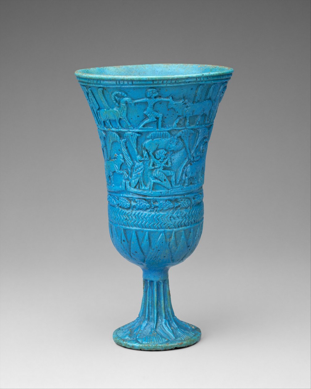Calice en forme de lotus, vers 945-664 av. J.-C. - Third Intermediate Period Egyptian