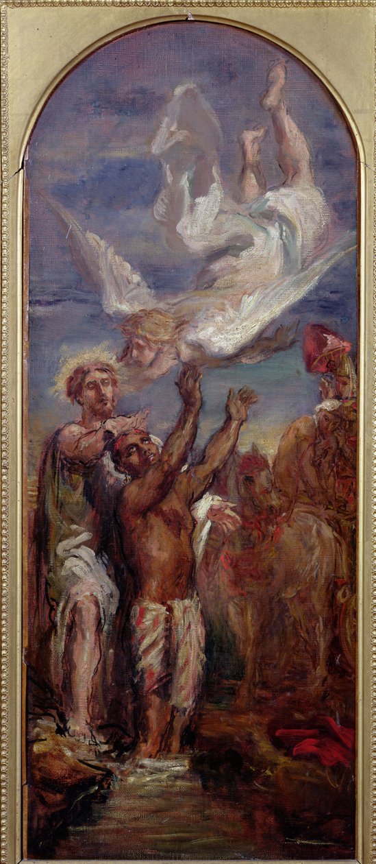 Étude pour Saint Philippe baptisant l