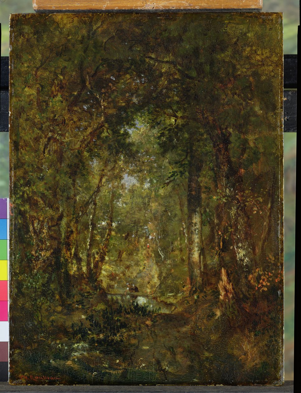 Dans le bois de Fontainebleau - Pierre Etienne Theodore Rousseau