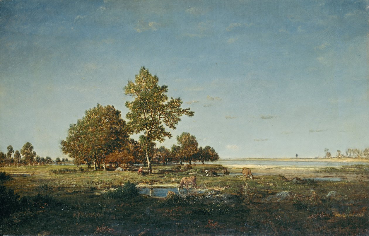Paysage avec un groupe d