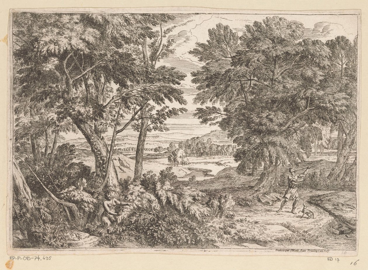 Paysage arcadien avec Céphale et Procris - Théodore