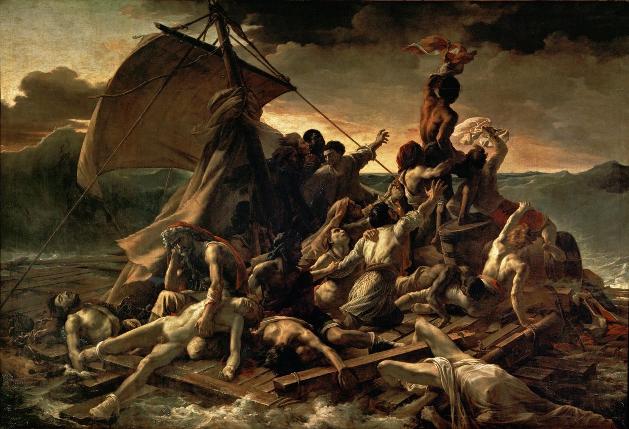 Français :  Le Radeau de La Méduse The Raft of the Medusa - Theodore Gericault