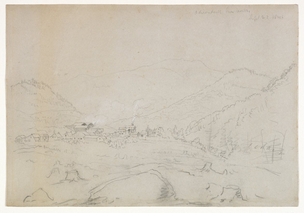 Travaux de fer des Adirondacks, 1846 - Thomas Cole