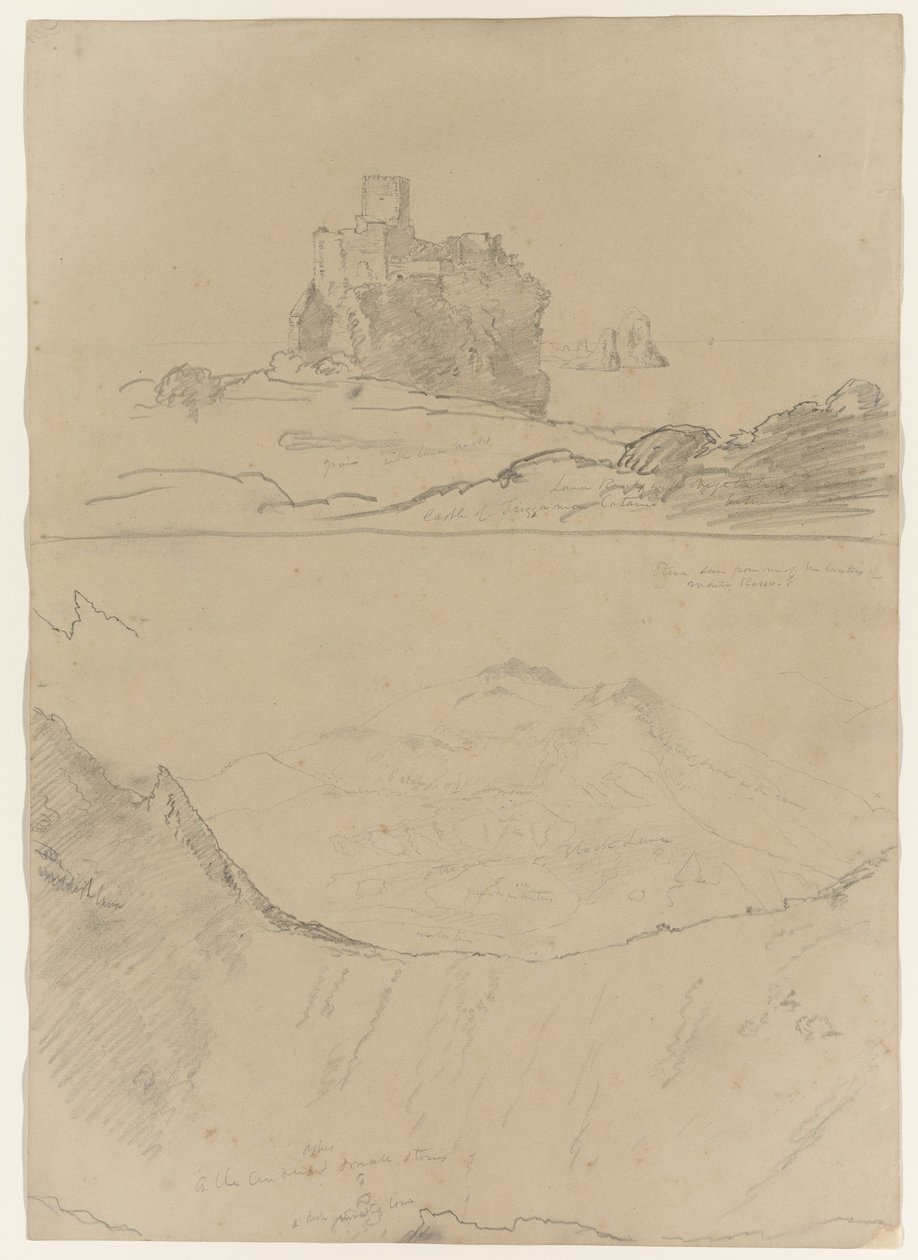 Château de Trezza près de Catane et de l