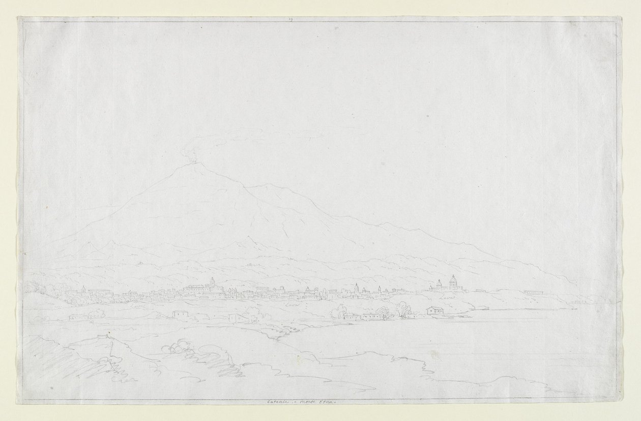 Catane et le mont Etna, Sicile - Thomas Cole