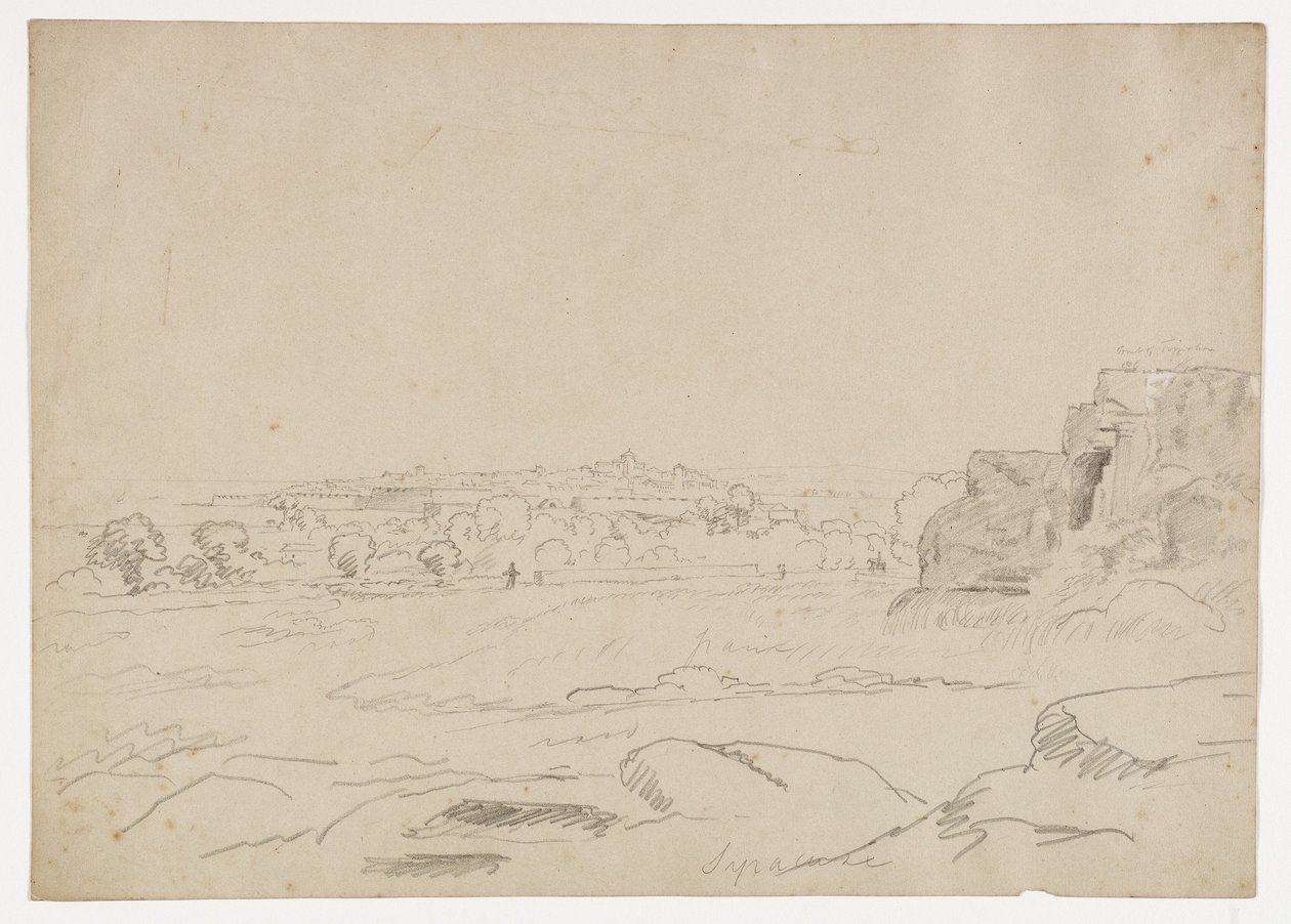 Syracuse et la tombe de Timoléon, Sicile - Thomas Cole