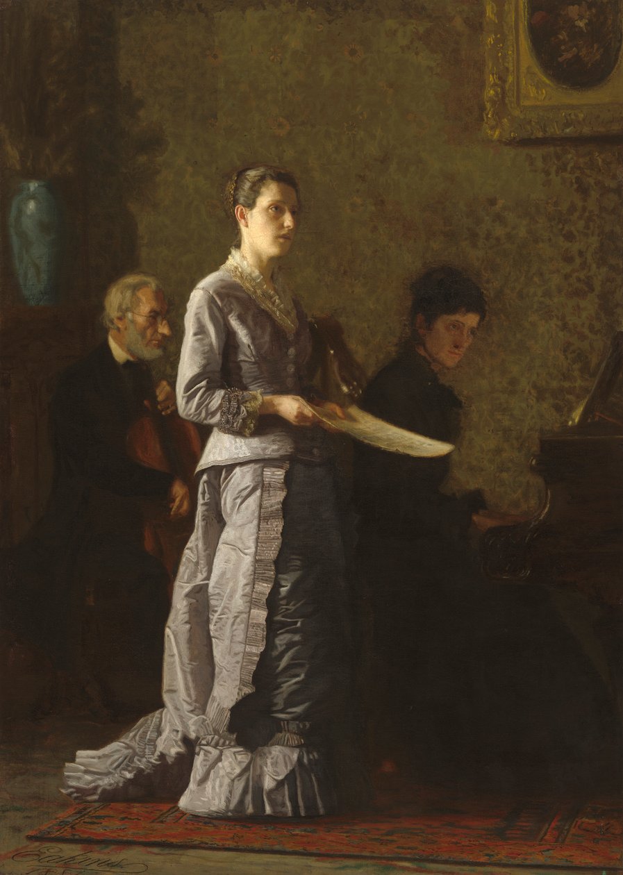 Chantant une chanson pathétique, 1881 - Thomas Eakins