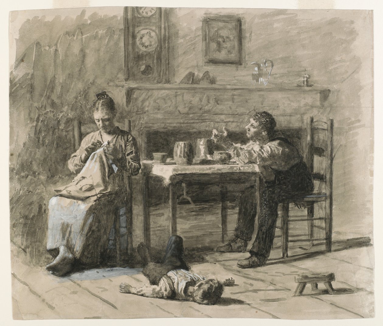 Il y a une chose telle que des appels dans ce monde, illustration pour les Conditions de M. Neelus Peelers - Thomas Eakins