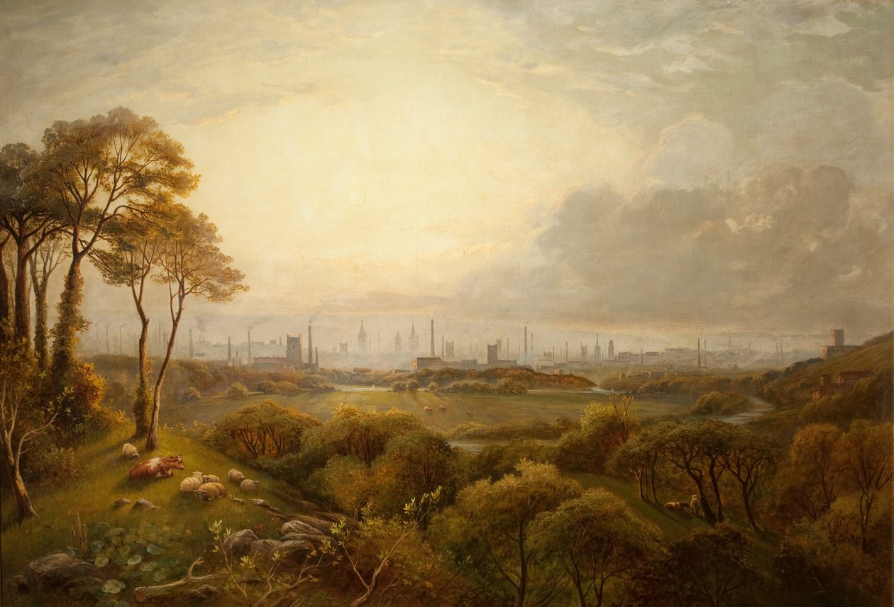 Vue de Manchester - Thomas Creswick