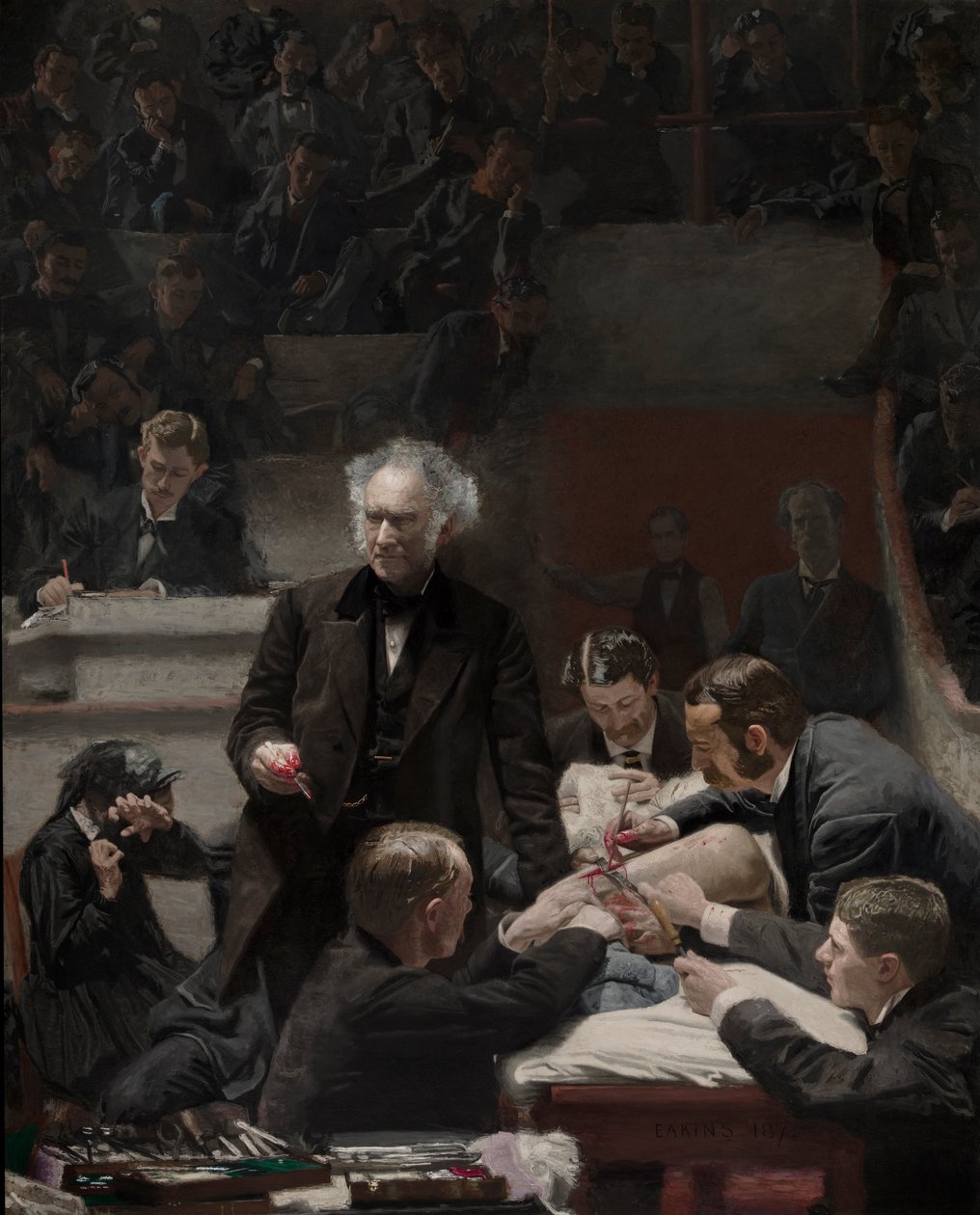 Portrait du Dr Samuel D. Gross (La Clinique Gross) - Thomas Eakins
