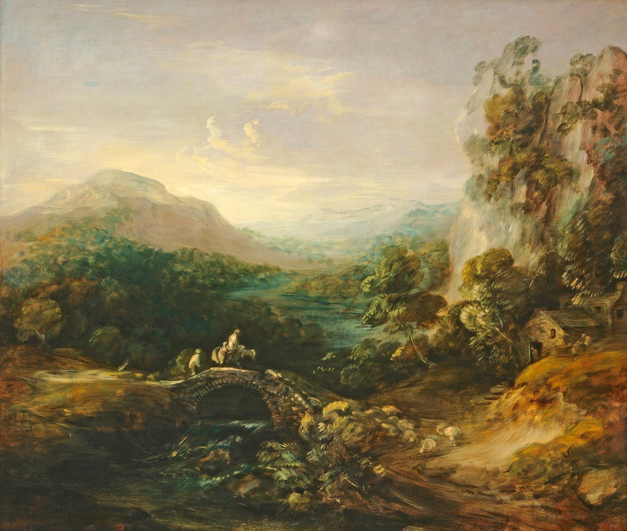 Paysage de montagne avec pont, vers 1783-1784 - Thomas Gainsborough