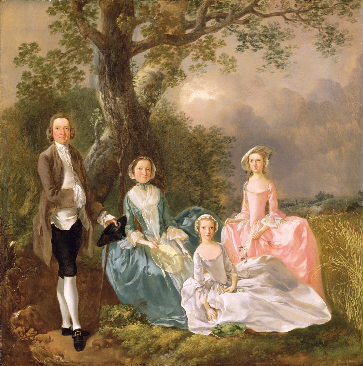 M. et Mme John Gravenor et leurs filles, Elizabeth et Ann - Thomas Gainsborough