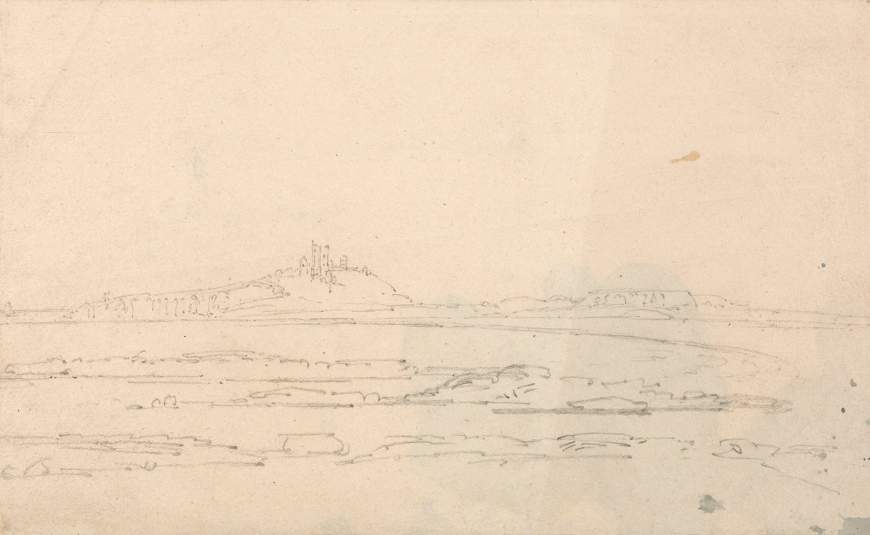 Château de Dunstanborough à distance - Thomas Girtin