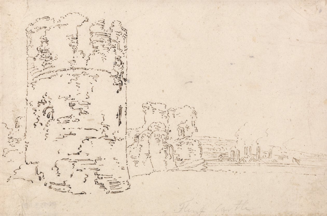 Château de Flint - Thomas Girtin