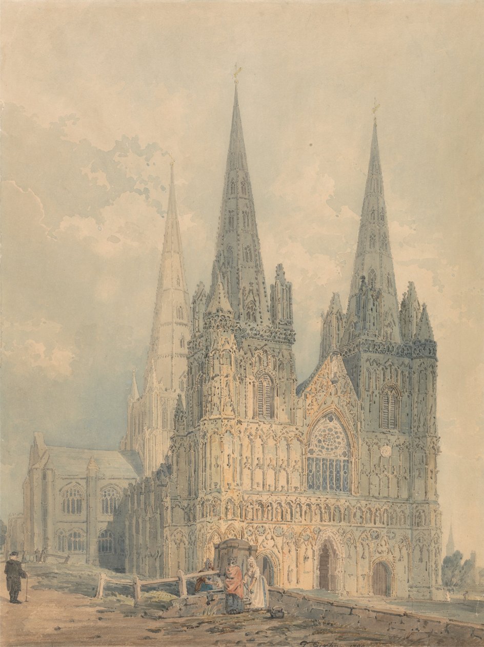 Cathédrale de Lichfield, Staffordshire - Thomas Girtin