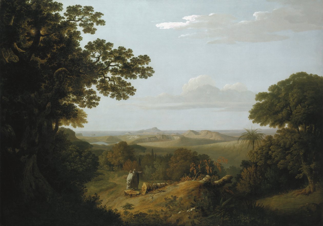 Vue des Champs Phlégréens depuis le couvent Camaldolese près de Naples - Thomas Jones