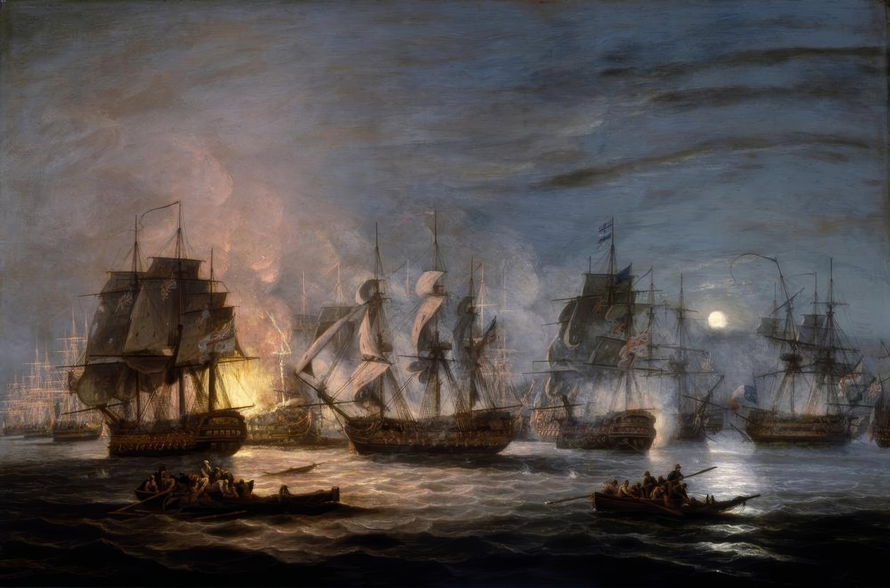 La bataille du Nil, 1er août 1798 - Thomas Luny