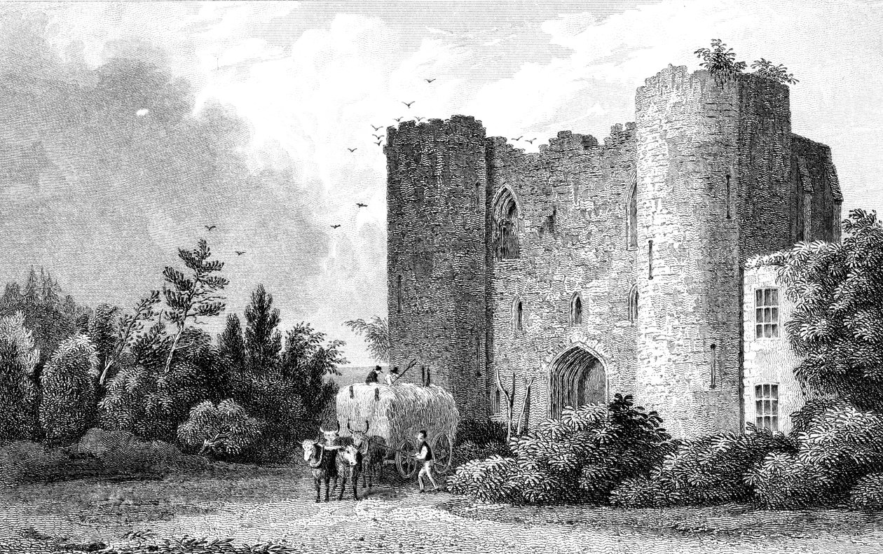 Château de Tunbridge, Kent, gravé par S. Lacey, 1831 - Thomas Mann Baynes