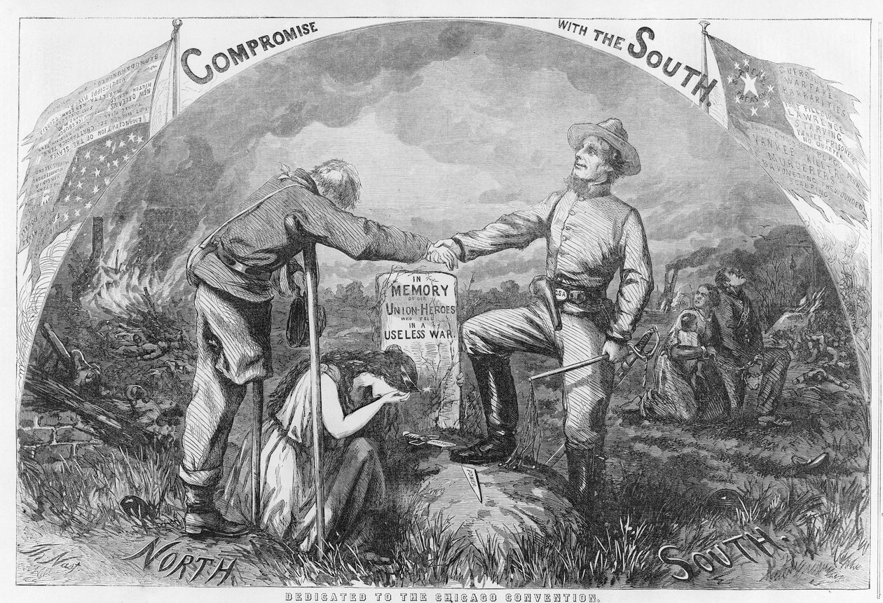 Compromis avec le Sud - Dédié à la Convention de Chicago, 1864 - Thomas Nast