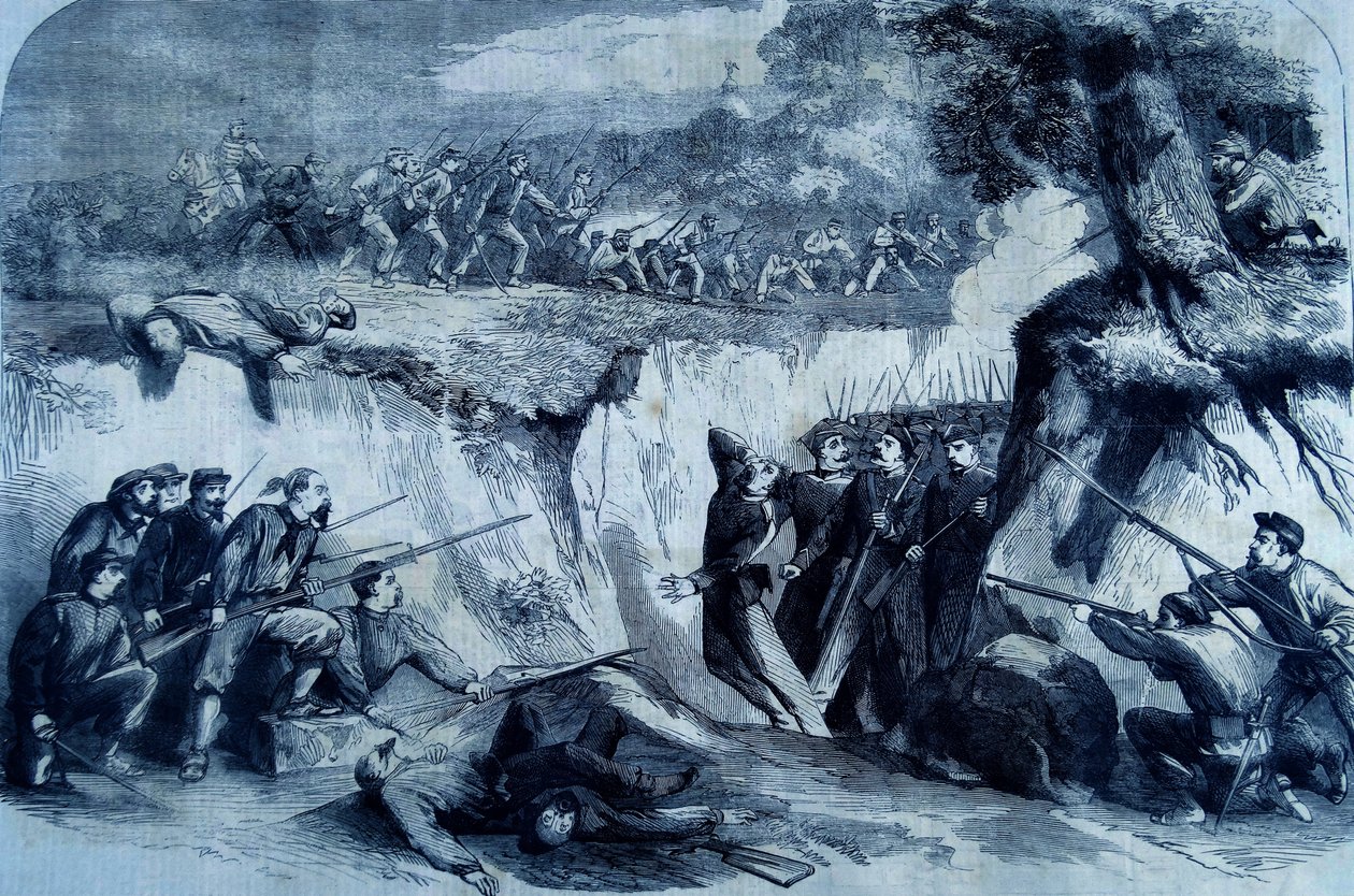 La bataille du Volturno, 1860 - Thomas Nast
