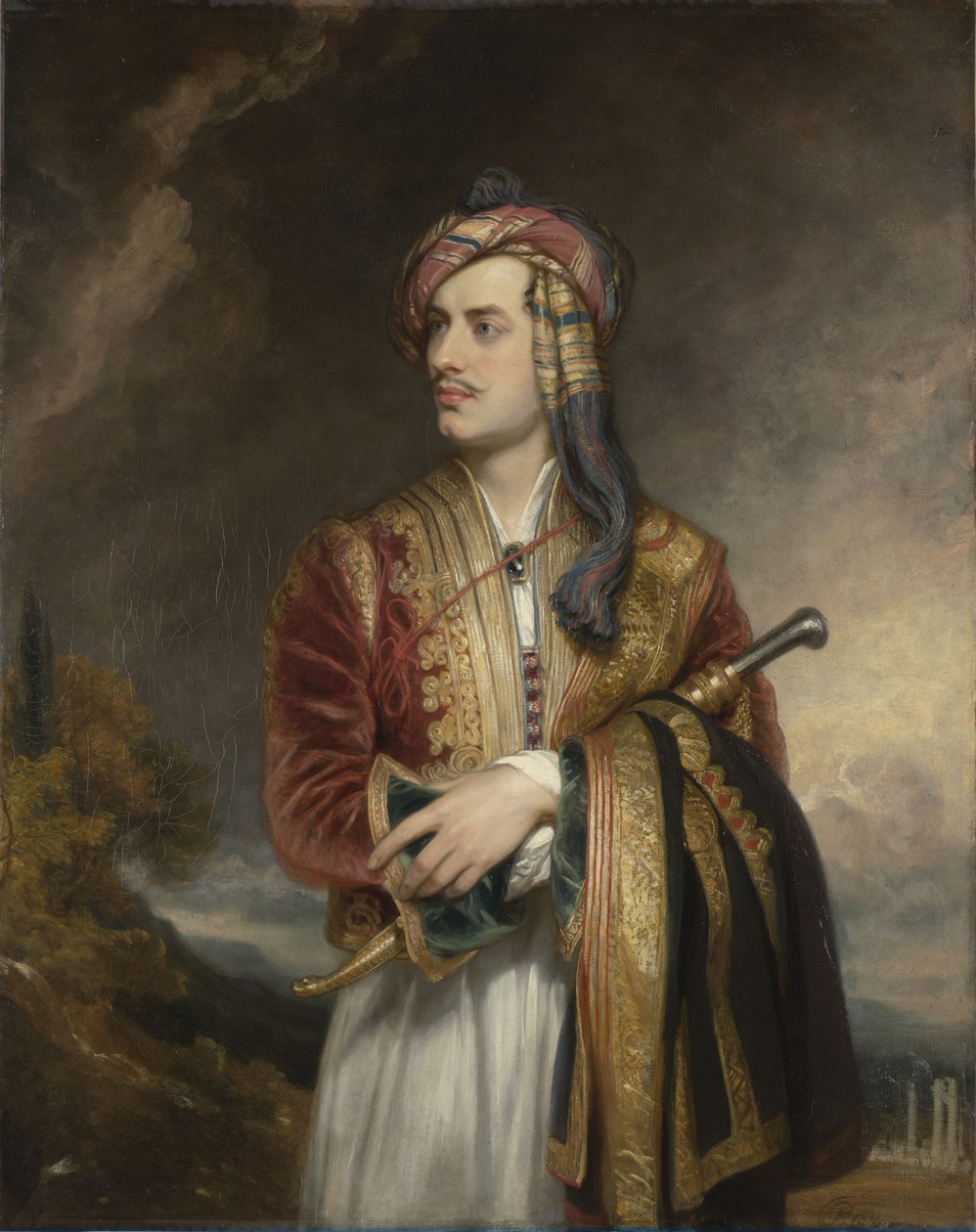 Portrait de Lord Byron en costume albanais (1788-1824) - Thomas Phillips