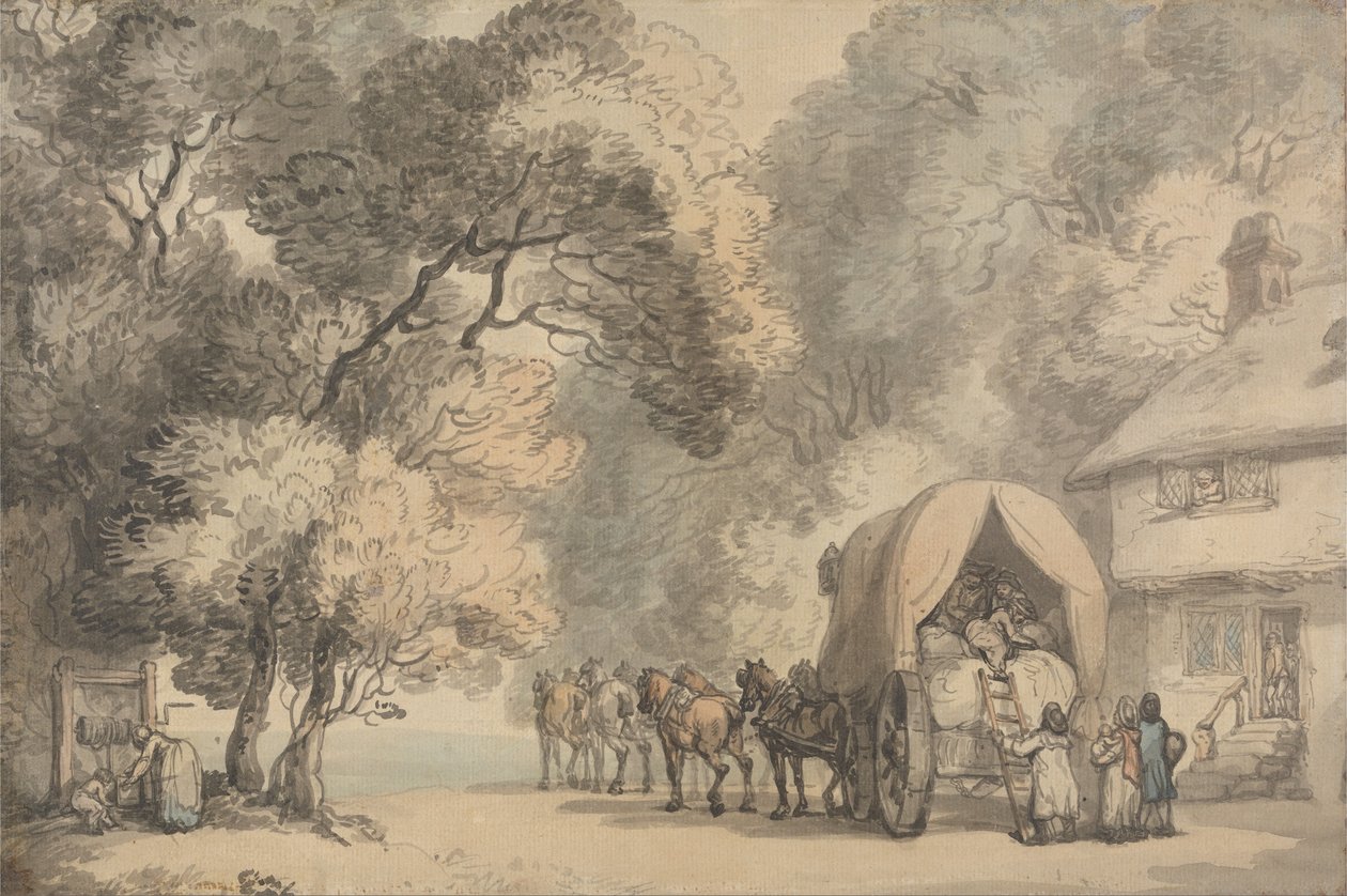 Chariot de transport - Thomas Rowlandson