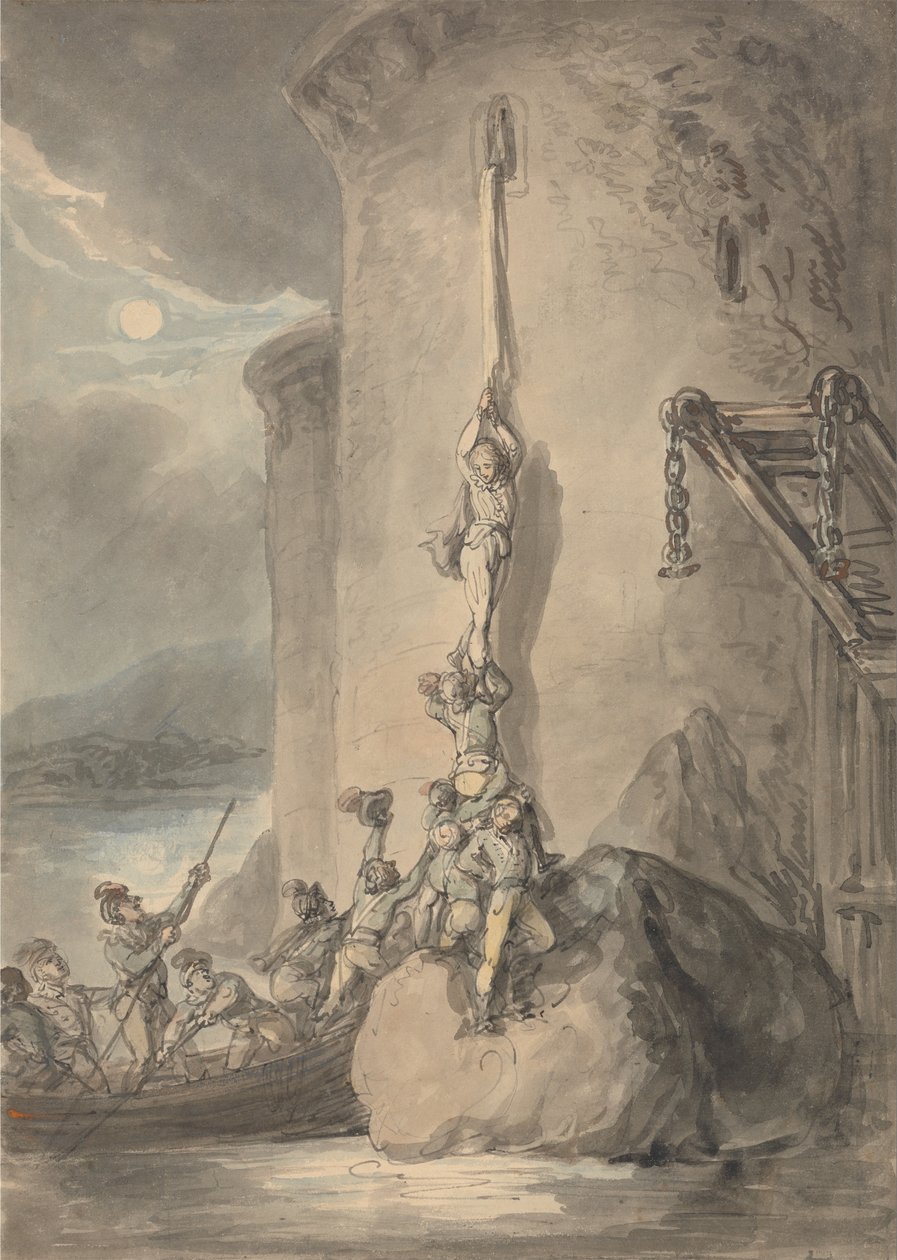 Une escapade militaire - Thomas Rowlandson